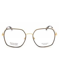Armação de Óculos de Grau  Feminina Hickmann HI1139 Hexagonal Dourado