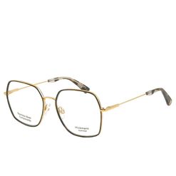 Armação de Óculos de Grau  Feminina Hickmann HI1139 Hexagonal Dourado