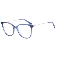 Armação de Óculos de Grau  Feminina Hickmann HI60003 Gatinho Azul