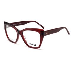 Armação de Óculos de Grau Ono, modelo ON0012, cor Bordô, tamanho 54