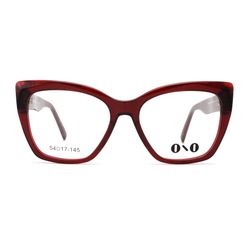 Armação de Óculos de Grau Ono, modelo ON0012, cor Bordô, tamanho 54