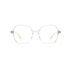 Armação de Óculos de Grau Dii Collection, modelo 1 9003, cor Cinza Cristal com Rosa, tamanho 54