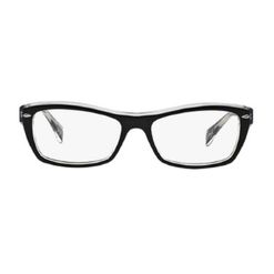 Armação de Óculos de Grau Ray Ban, modelo RX5255, cor Preto e Transparente, tamanho 53