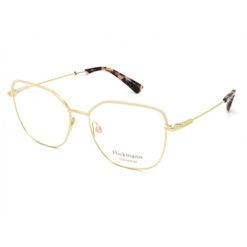 Armação de Óculos de Grau  Feminina Hickmann HI10028 Quadrado Dourado com Preto