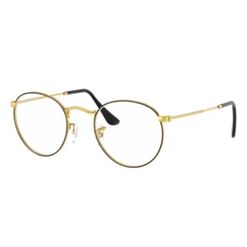 Armação de Óculos de Grau Ray Ban, modelo RX3447VL, cor Dourado, tamanho 53