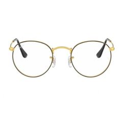 Armação de Óculos de Grau Ray Ban, modelo RX3447VL, cor Dourado, tamanho 53