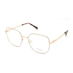 Armação de Óculos de Grau  Feminina Hickmann HI10019 Hexagonal Dourado Mesclado