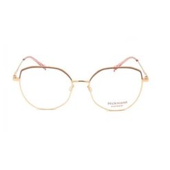 Armação de Óculos de Grau  Feminina Hickmann HI10015 Fio de Nylon Dourado