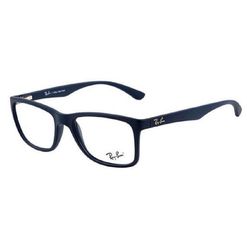 Armação de Óculos de Grau Ray Ban, modelo RX7027L, cor Azul Fosco, tamanho 54