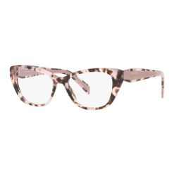 Armação de Óculos de Grau Prada, modelo PR 19WV, cor ROJ1O1, tamanho 53