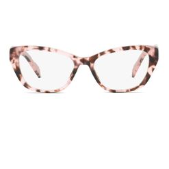 Armação de Óculos de Grau Prada, modelo PR 19WV, cor ROJ1O1, tamanho 53