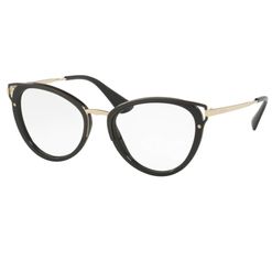 Armação de Óculos de Grau Prada, modelo PR 53UV, cor 1AB1O1, tamanho 52