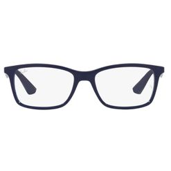 Armação de Óculos de Grau Ray Ban, modelo RX7047, cor Azul, tamanho 56