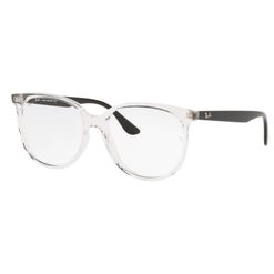 Armação de Óculos de Grau Ray Ban, Modelo RX4378VL, cor Transparente e Preto, tamanho 54