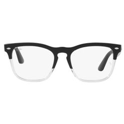 Armação de Óculos de Grau Ray Ban, Modelo RX4487V, cor Preto e Transparente, tamanho 54