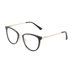 Armação de Óculos de Grau Dii Collection, modelo 1 1706, cor Preto, tamanho 54