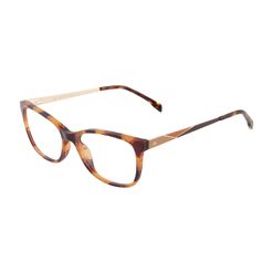 Armação de Óculos de Grau Dii Collection, modelo 1 1709, cor Demi Marrom, tamanho 52