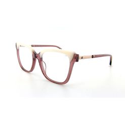 Armação de Óculos de Grau Dii Collection, modelo 1 9006, cor Rosé Translúcido com Off White, tamanho 53