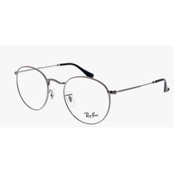 Armação de Óculos de Grau Unissex Ray Ban Oval RX3447V Cor Prata