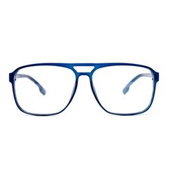 Armação de Óculos de Grau Ono, Guarapa, modelo ON0010, cor Azul Fosco, tamanho 60