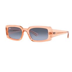 Óculos de sol Ray Ban, modelo RB4395, cor Laranja Transparente, tamanho 54