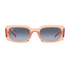 Óculos de sol Ray Ban, modelo RB4395, cor Laranja Transparente, tamanho 54