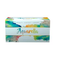 Lentes de Contato Aquarella Cor Arara Blue 1 Par