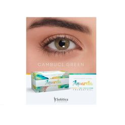 Lentes de Contato Aquarella Cor Cambuci Green 1 Par