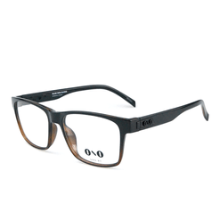 Óculos Clipon Ono, Meaípe, modelo ON0031CP, cor preto com marrom, tamanho 56