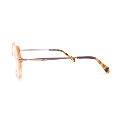 Armação de Óculos de Grau Ono, modelo ON0029, cor Rosê Translúcido, tamanho 54