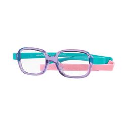 Armação de Óculos de Grau Infantil Miraflex MF4001 Lilás/Turquesa