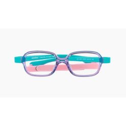 Armação de Óculos de Grau Infantil Miraflex MF4001 Lilás/Turquesa