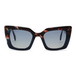 Óculos de sol Ono, modelo ON0015S, cor Tortoise com Azul, tamanho 51