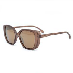Óculos de sol Ono, Bacutia, modelo ON0009S, cor Marrom Fosco, tamanho 54