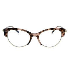 Armação de Óculos de Grau Dii Collection, modelo 1 7021, cor Demi Rosa com Metal Dourado, tamanho 53