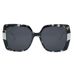 Óculos de sol Dii Collection, modelo 1 4145, cor Demi Cinza com Prata, tamanho 57