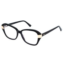 Armação de Óculos de Grau Dii Collection, modelo 1 4146, cor Preto com Dourado, tamanho 54