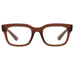 Armação de Óculos de Grau Ray Ban, modelo RX7217, cor Marrom Transparente, tamanho 54