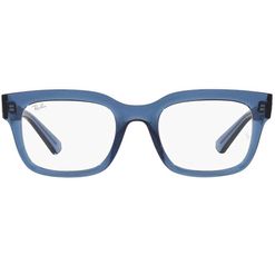 Armação de Óculos de Grau Ray Ban, modelo RX7217, cor  Azul Escuro Transparente, tamanho 54