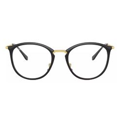 Armação de Óculos de Grau Ray Ban, modelo RX7140L, cor Preto e Dourado, tamanho 51