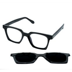 Óculos Clipon Hit, modelo 4 8023, cor Preta