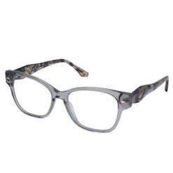 Armação de Óculos de Grau Dii Collection, modelo 1 4154, cor Cinza Cristal com Demi, tamanho 52