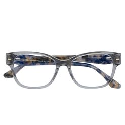 Armação de Óculos de Grau Dii Collection, modelo 1 4154, cor Cinza Cristal com Demi, tamanho 52