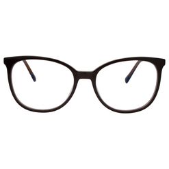 Armação de Óculos de Grau Hit, modelo 1 4089, cor Marrom com Dourado, tamanho 54