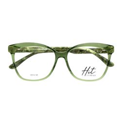 Armação de Óculos de Grau Hit, modelo 1 4251, cor Verde Marmorizado, tamanho 55