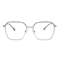 Armação de Óculos de Grau Hit, modelo 1 8018, cor Rose Gold