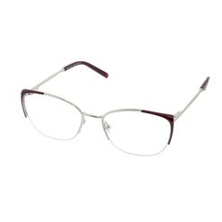 Armação de Óculos de Grau Hit, modelo 1 8011, cor Dourado com Bordô