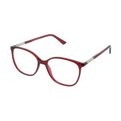 Armação de Óculos de Grau Hit, modelo 1 8002, cor Vermelho Cristal