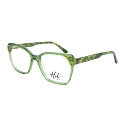 Armação de Óculos de Grau Hit, modelo 1 4249, cor Verde Marmorizado, tamanho 54