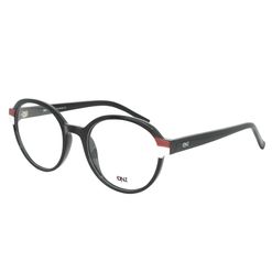 Armação de Óculos de Grau Dnz, modelo 1 4216, cor Preto, tamanho 52